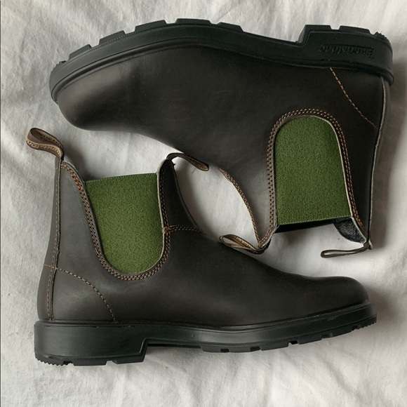 Blundstone Men's Brown and Green Chelsea Boots - Picture 8 of 8
